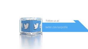 Social Icons Cube Twitter
